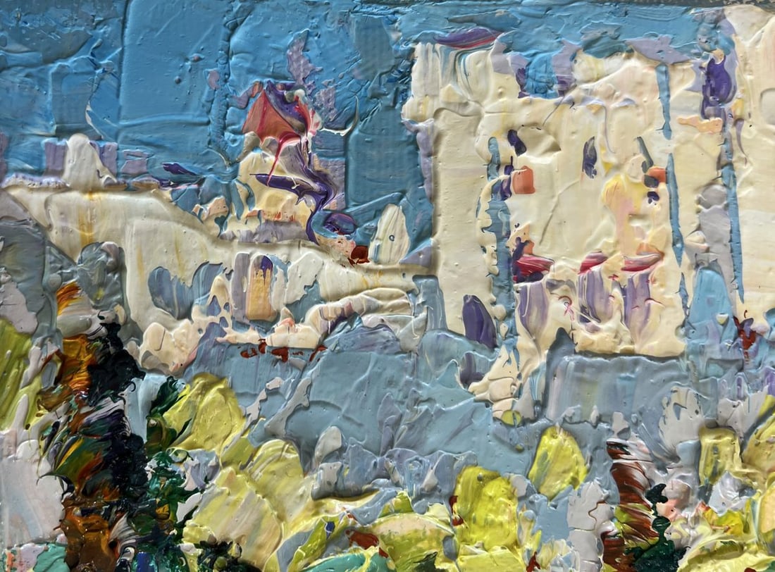 Oil painting Sunny summer city Alex Kalenyuk - 6