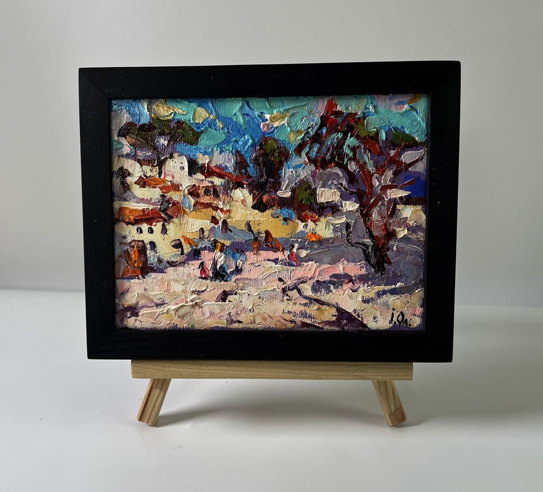 Oil painting Heat in the old town Oleksiy Ivanyuk (1 of 8)