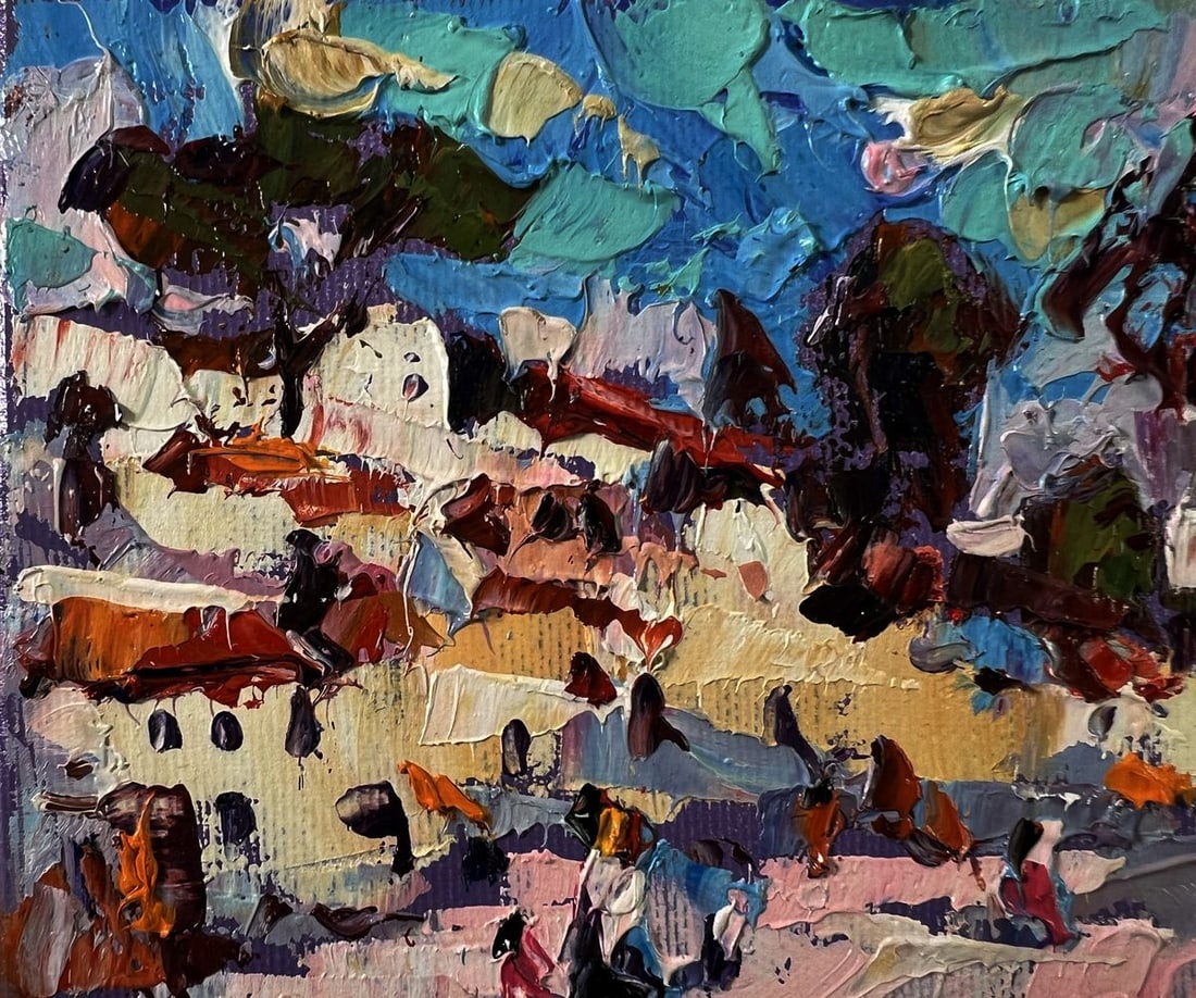 Oil painting Heat in the old town Oleksiy Ivanyuk - 7