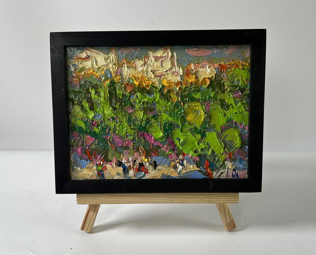 Oil painting The dynamic rhythm of the city Oleksiy Ivanyuk: Title: Oil painting The dynamic rhythm of the city Oleksiy Ivanyuk Description: NoAAA5944 *** ABOUT THIS PAINTING *** * TITLE: "Local landscape" * ARTISTS: Oleksiy Ivanyuk * SIZE: 15x20 cm/5.90x7.87