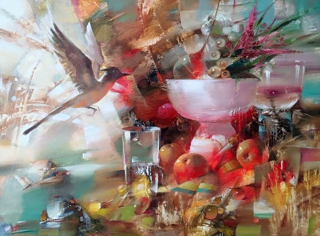 Abstract oil painting Bright morning Anatoly Tarabanov: Title: Abstract oil painting Bright morning Anatoly Tarabanov Description: NoTar 351 "Bright Morning" is an oil painting that bursts with the energy and freshness of the start of a new day. The compos