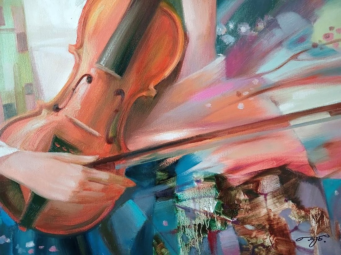 Abstract oil painting Breath of spring Anatoly Tarabanov - 8