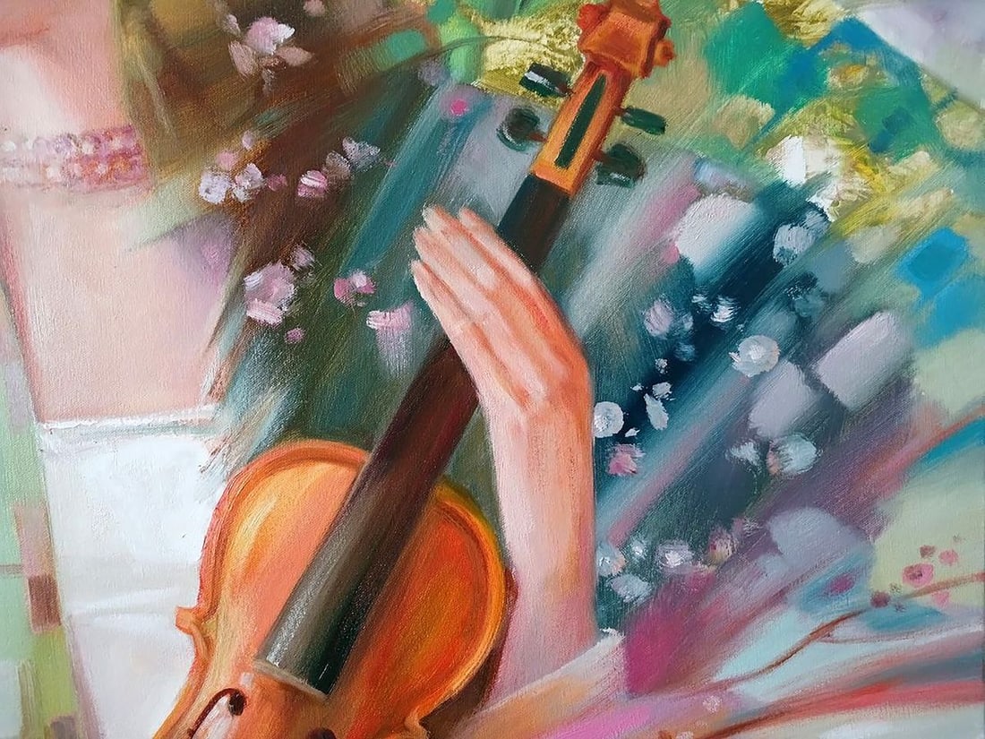 Abstract oil painting Breath of spring Anatoly Tarabanov - 9