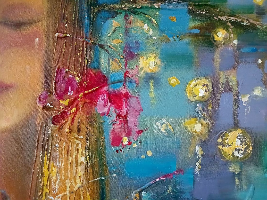 Abstract oil painting Kupala night Anatoly Tarabanov - 8