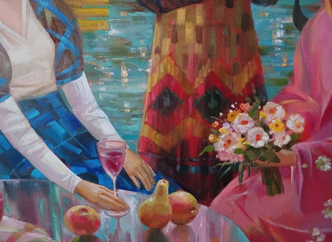 Abstract oil painting Carnival in Venice Anatoly Tarabanov - 8