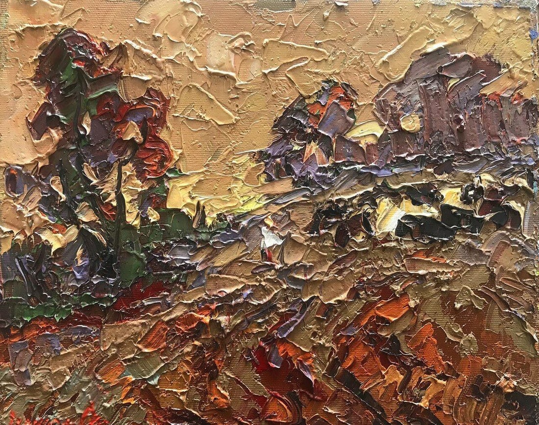 Oil painting Warm evening Kalenyuk Alex (1 of 3)