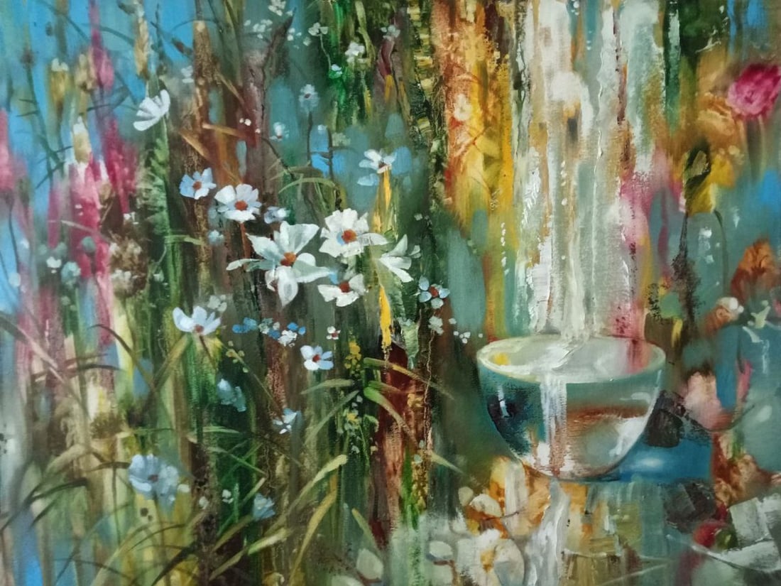 Oil painting Source Anatoly Borisovich Tarabanov: Title: Oil painting Source Anatoly Borisovich Tarabanov Description: NoTar 257 *** ABOUT THIS PAINTING *** * TITLE: "Source" * ARTISTS: Anatoly Borisovich Tarabanov * SIZE: 60x80 cm/'23.62x31.49