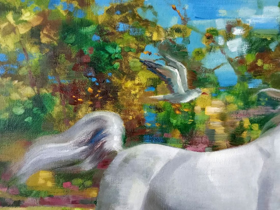 Abstract oil painting Wind in the mane Anatoly Borisovich Tarabanov - 7