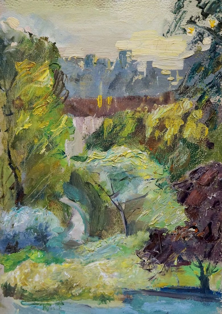 Oil painting Forest landscape Bazylev Nikolay Ivanovich: Title: Oil painting Forest landscape Bazylev Nikolay Ivanovich Description: NoVerns 547 *** ABOUT THIS PAINTING *** * TITLE: "Forest landscape" * ARTISTS: Bazylev Nikolay Ivanovich * SIZE: 34x25