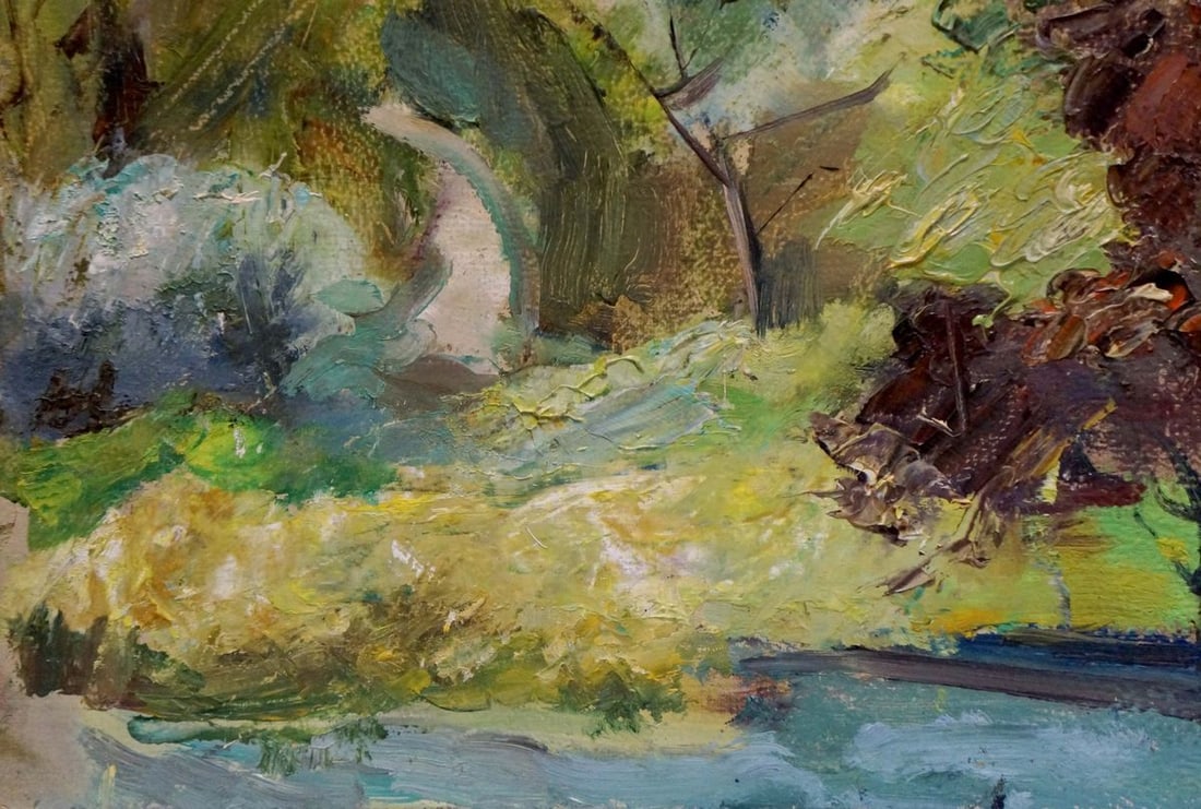 Oil painting Forest landscape Bazylev Nikolay Ivanovich - 2