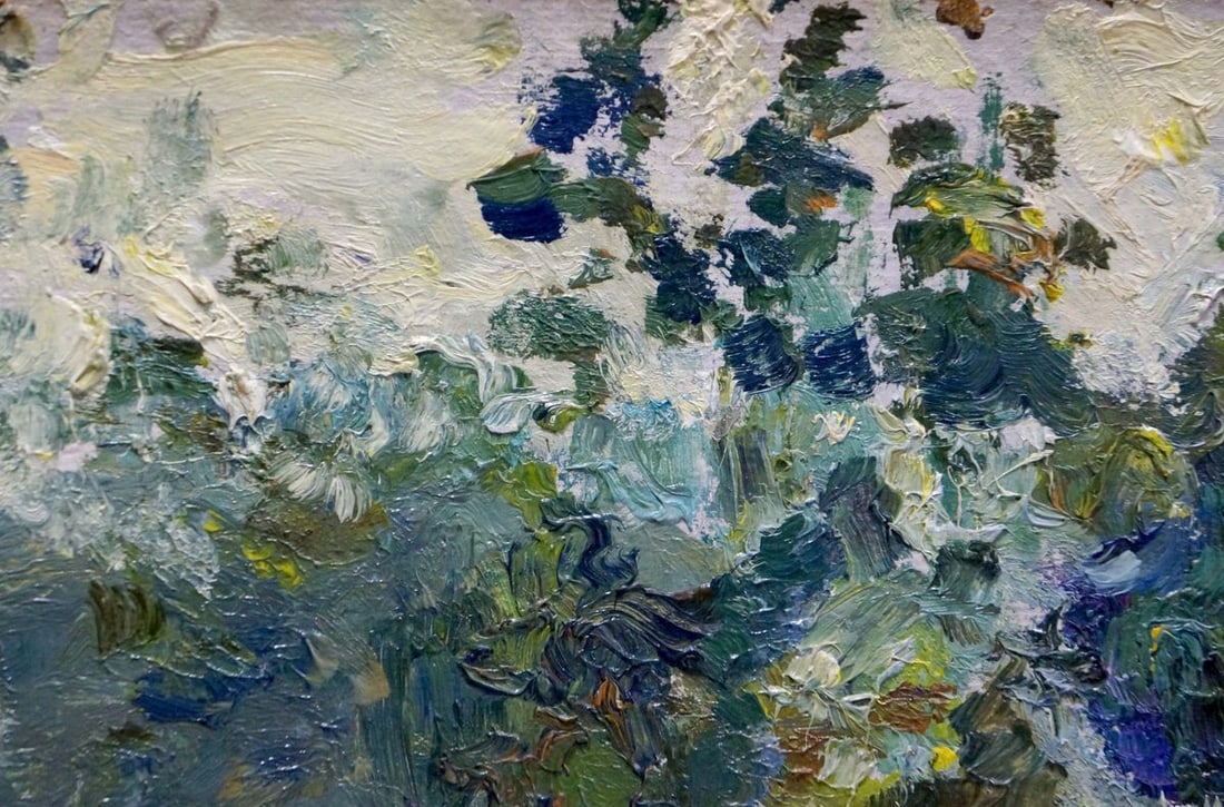 Oil painting In the woods - 3
