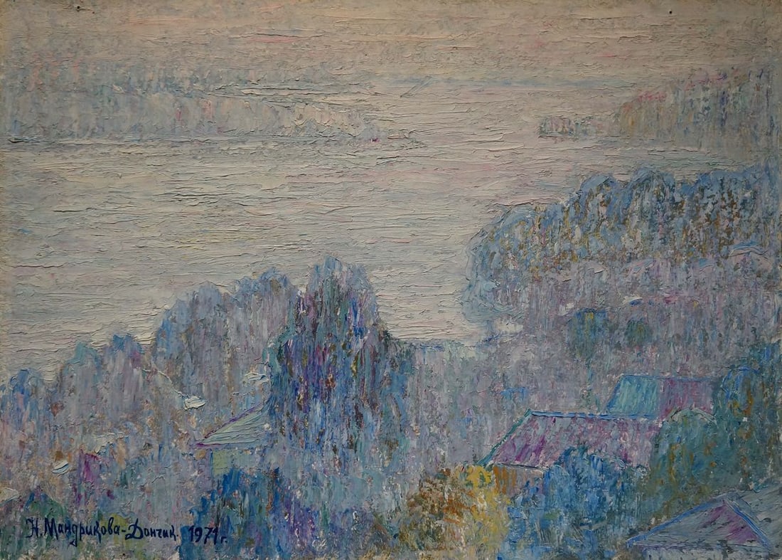 Oil painting Natural landscape Mandrikova - Donchik Nadezhda Alekseevna (1 of 8)