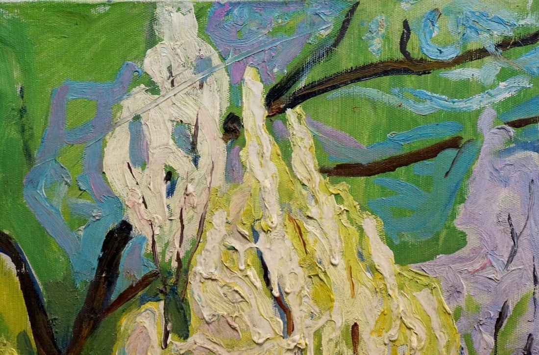 Abstract oil painting Forest landscape Goncharenko Valentina Yakovlevna - 4