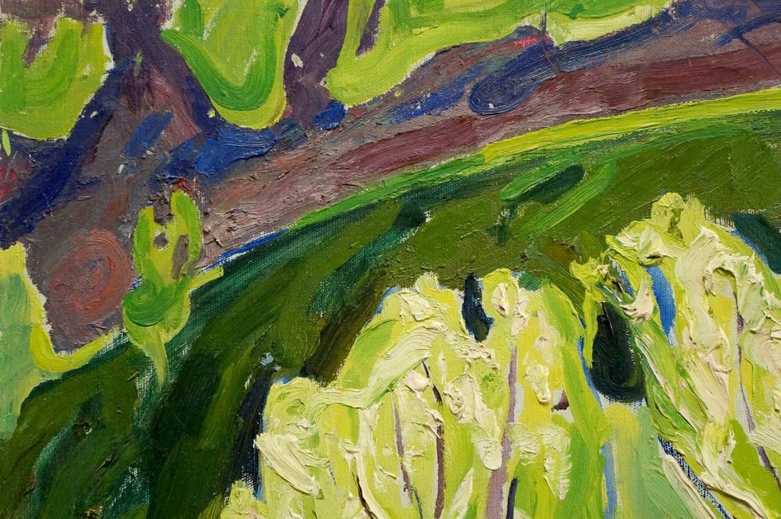 Abstract oil painting Forest landscape Goncharenko Valentina Yakovlevna - 3