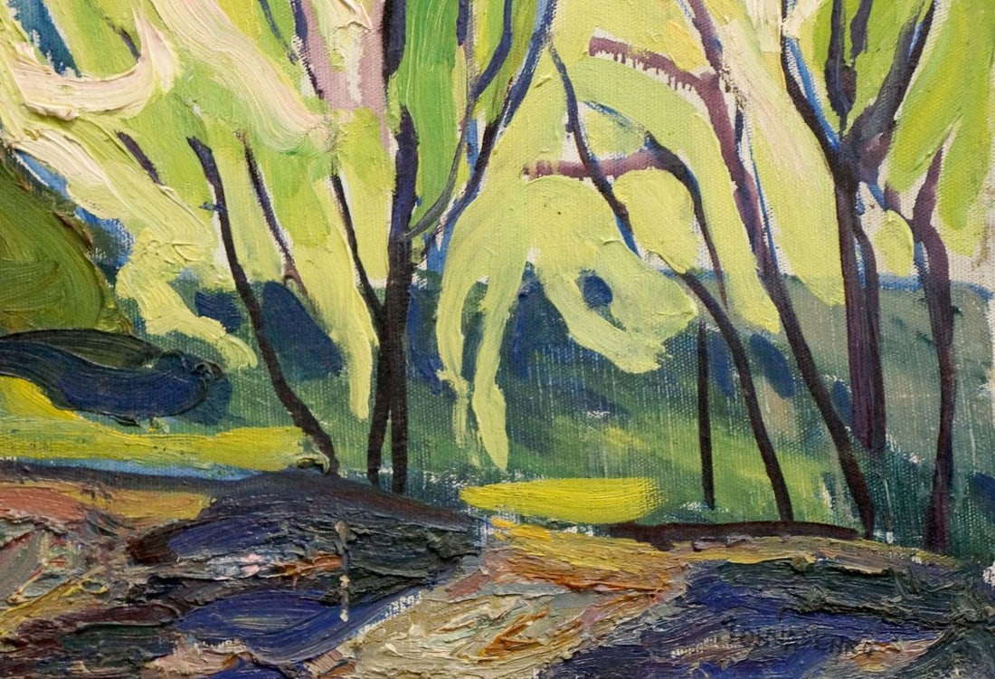 Abstract oil painting Forest landscape Goncharenko Valentina Yakovlevna - 5