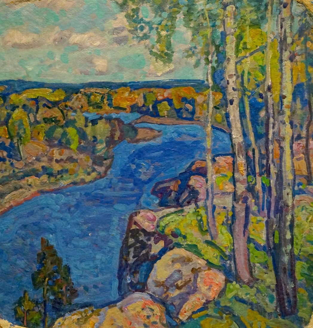 Oil painting Natural landscape Gaiduk Viktor Kirillovich: Title: Oil painting Natural landscape Gaiduk Viktor Kirillovich Description: NoVerns 995 *** ABOUT THIS PAINTING *** * TITLE: "Natural landscape" * ARTISTS: Gaiduk Viktor Kirillovich * SIZE: 48x60 cm/