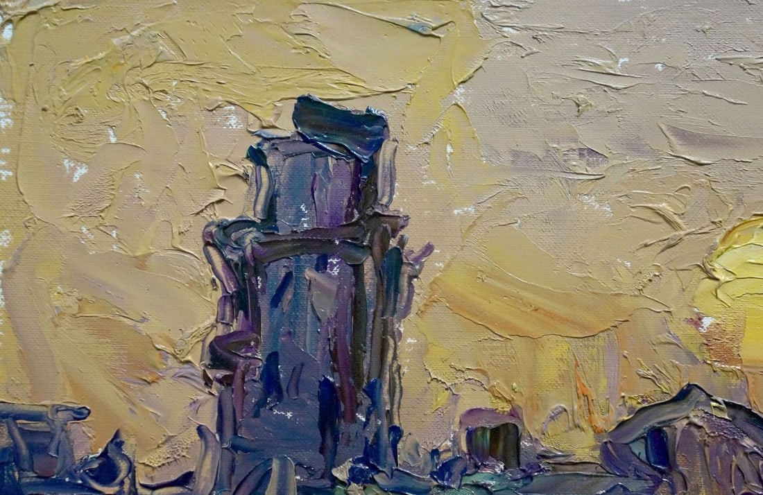 Oil painting Sunset Endeberya Victor - 3