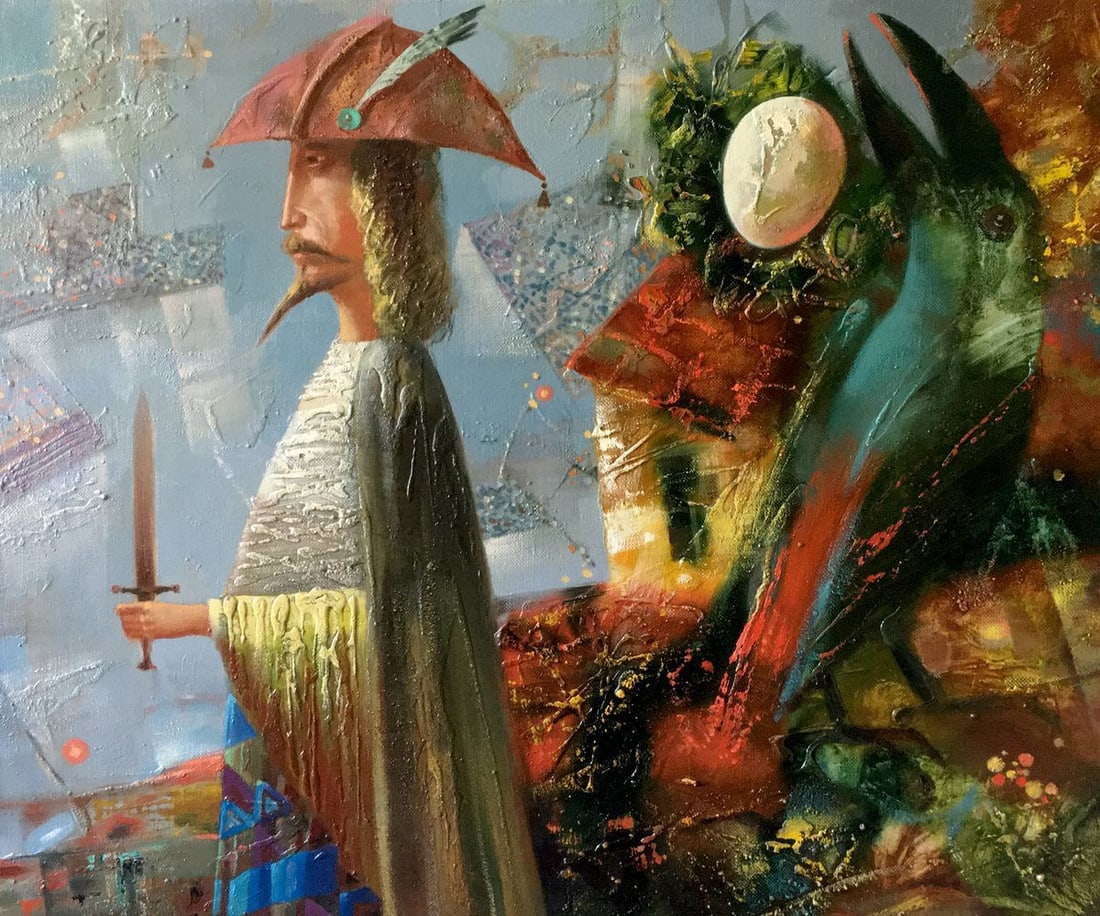 Abstract oil painting The Conqueror Anatoly Borisovich Tarabanov (1 of 11)
