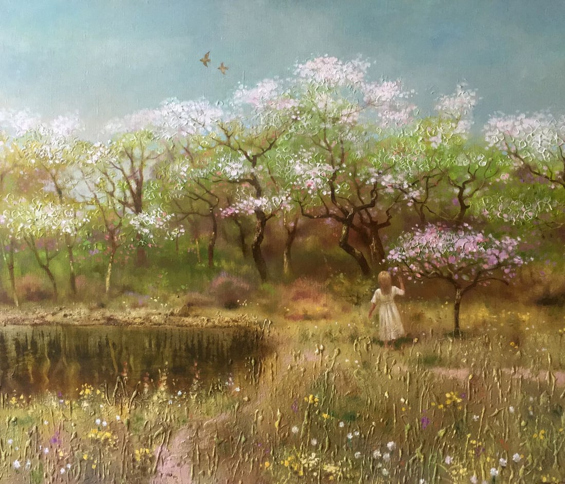 Oil painting Spring gardens Anatoly Borisovich Tarabanov (1 of 11)