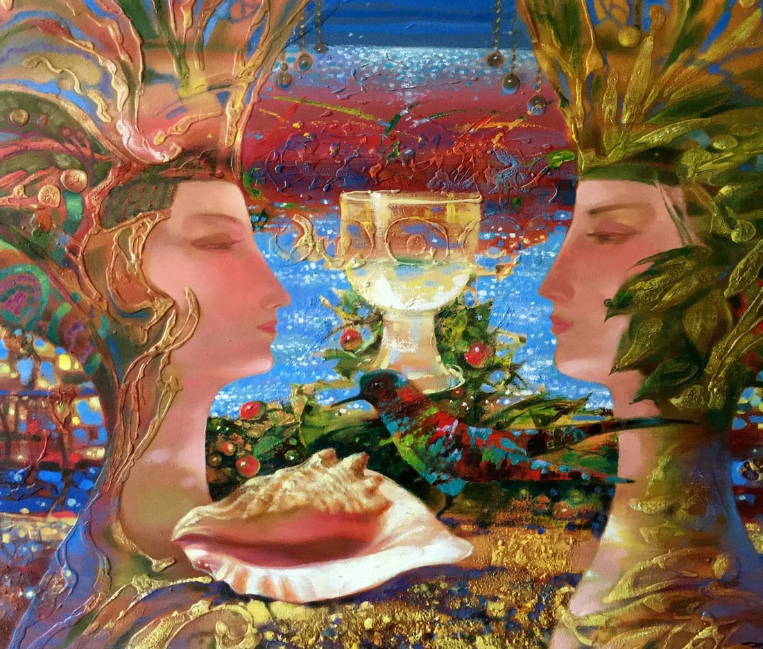Abstract oil painting Flora and fauna Anatoly Borisovich Tarabanov (1 of 11)