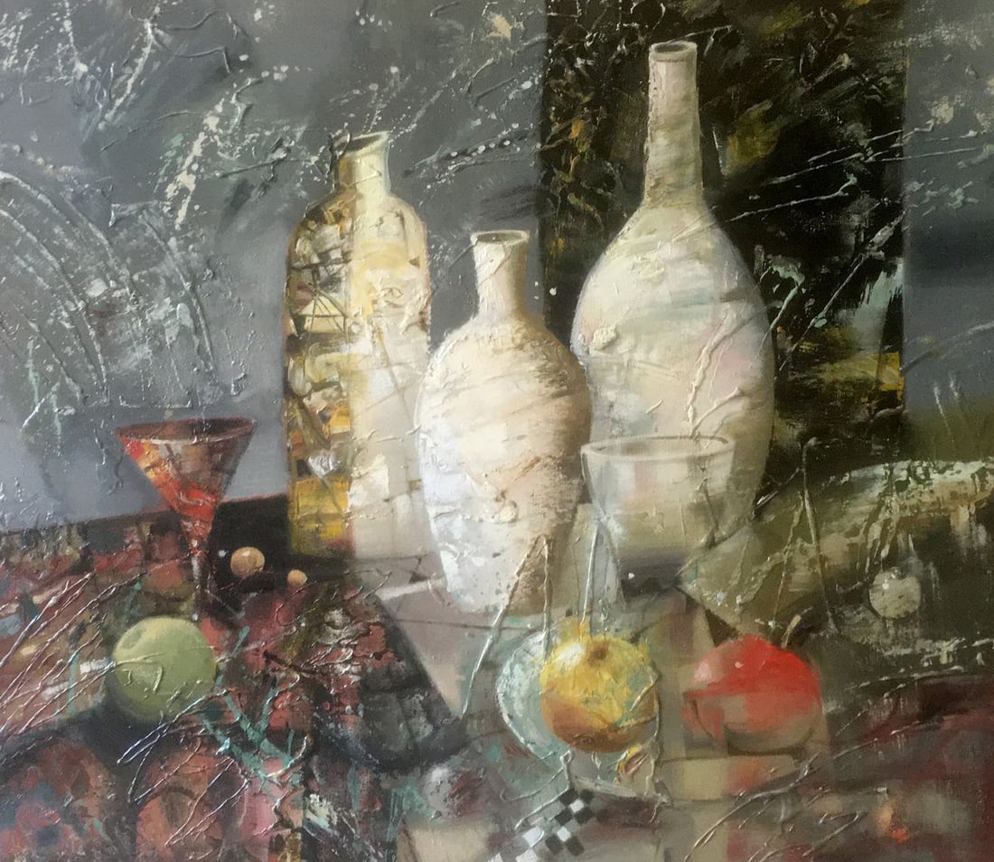 Abstract oil painting Still life. Composition Anatoly Borisovich Tarabanov (1 of 10)