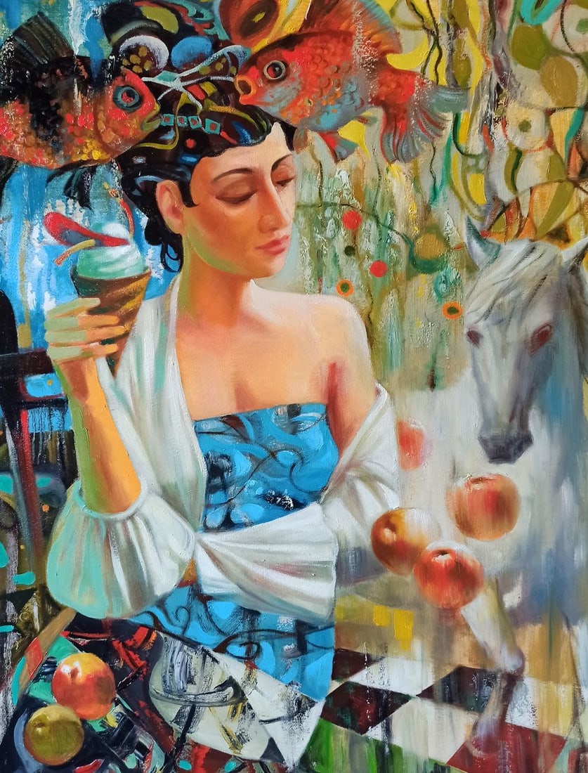 Abstract oil painting Metamorphoses Anatoly Borisovich Tarabanov: Title: Abstract oil painting Metamorphoses Anatoly Borisovich Tarabanov Description: NoTar 97 *** ABOUT THIS PAINTING *** * TITLE: "Metamorphoses" * ARTISTS: Anatoly Borisovich Tarabanov * SIZE: 90x70