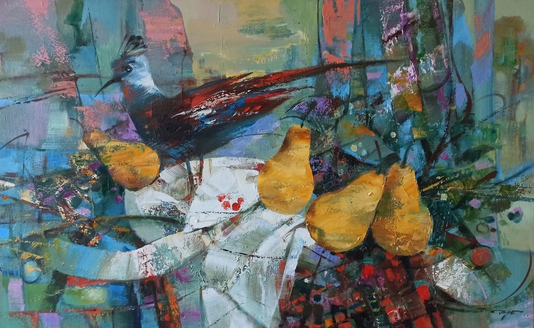 Abstract oil painting Still life Anatoly Borisovich Tarabanov: Title: Abstract oil painting Still life Anatoly Borisovich Tarabanov Description: NoTar 105 *** ABOUT THIS PAINTING *** * TITLE: "Still life" * ARTISTS: Anatoly Borisovich Tarabanov * SIZE: 50x80 cm/'