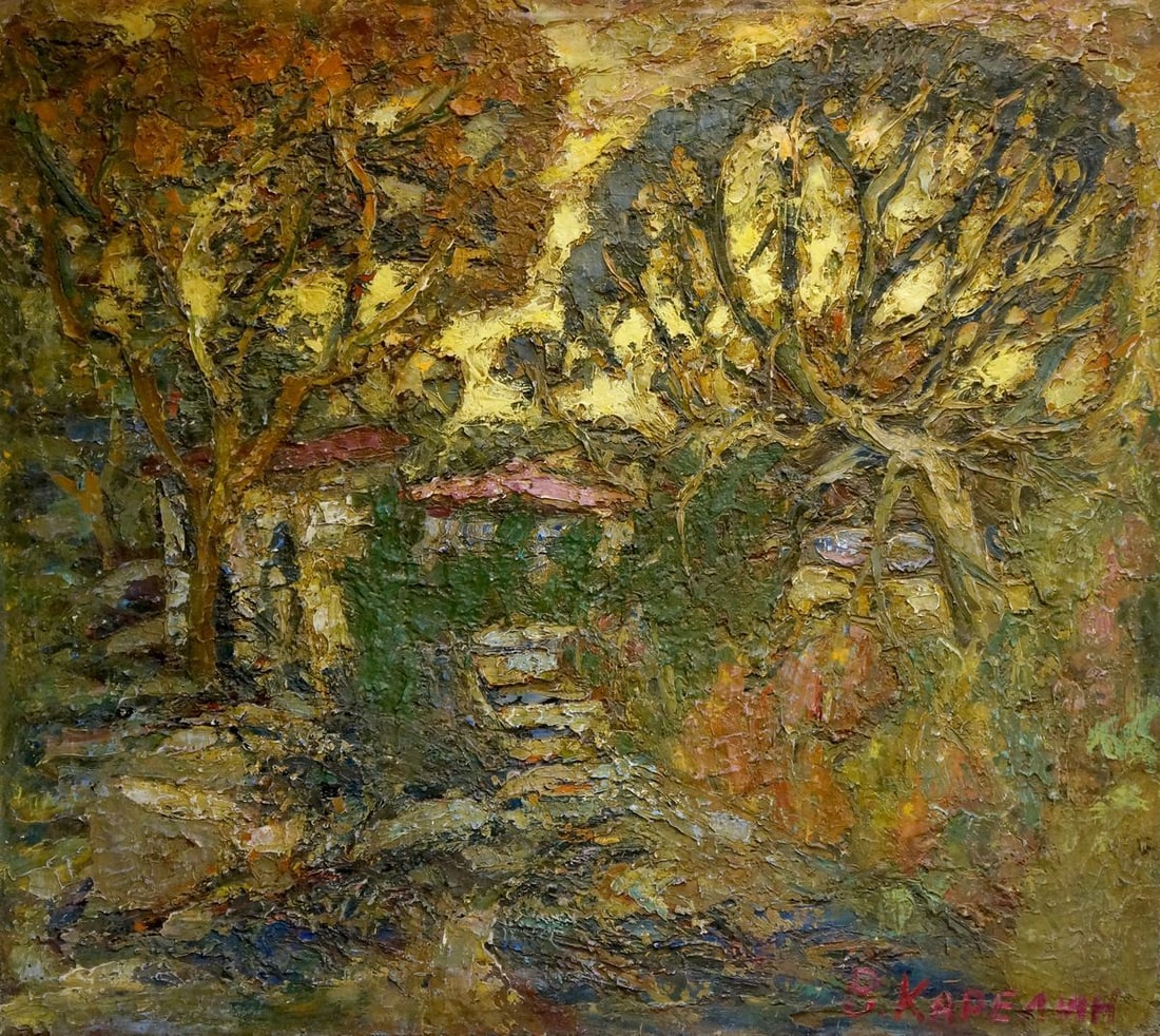 Oil painting Old Crimea Karelin Vyacheslav: Title: Oil painting Old Crimea Karelin Vyacheslav Description: NoVern 1247 *** ABOUT THIS PAINTING *** * TITLE: "Old Crimea" * ARTISTS: Karelin Vyacheslav * SIZE: 85x95 cm/'33.46x37.40 inches' * MEDIU