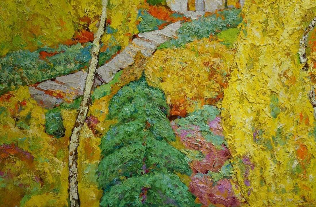Oil painting Autumn landscape Chuykov Evgeny Vasilievich - 2