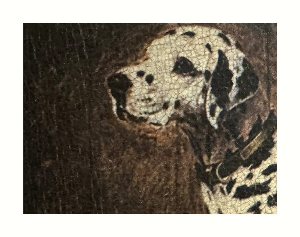 Gustave Muss-Arnolt (American, 1858 - 1927) Dalmatian in Profile Oil on canvas, signed lower righ... - 5