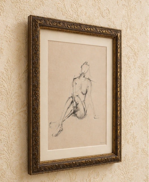 M. Anoir, Figural Study, Charcoal on Paper - 4