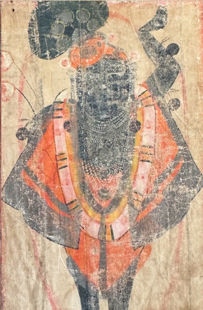 Antique Nathdwara Painting of Shrinathji (Krishna), Framed - 2 of 3 - 4