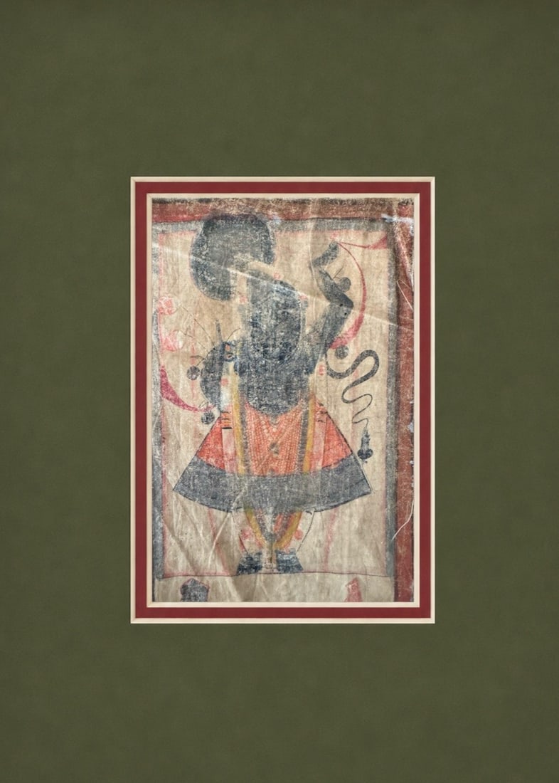 Antique Nathdwara Painting of Shrinathji (Krishna), Framed - 3 of 3 - 2