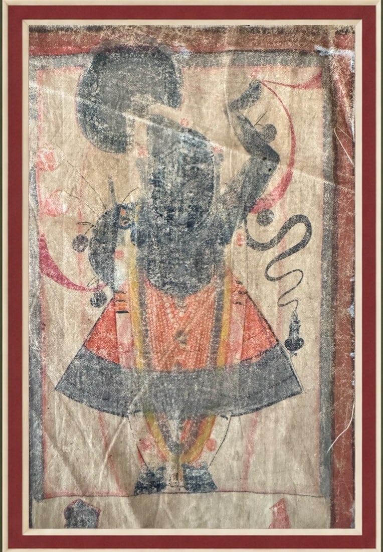 Antique Nathdwara Painting of Shrinathji (Krishna), Framed - 3 of 3 - 3