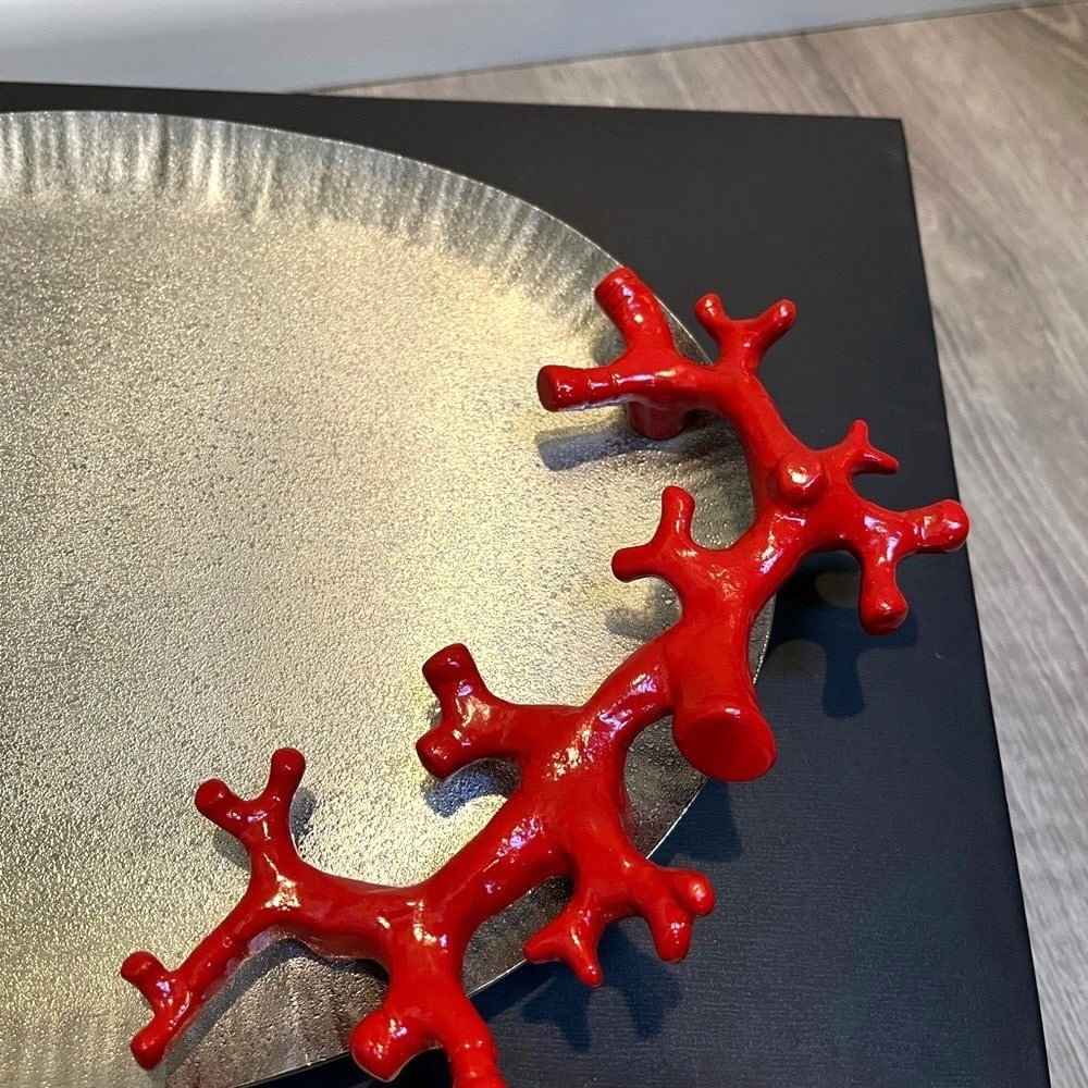 Small Michael Aram Coral Collection Oval Platter - 3