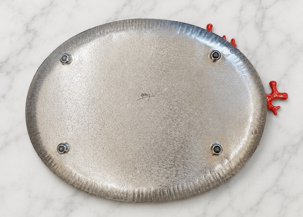 Small Michael Aram Coral Collection Oval Platter - 6
