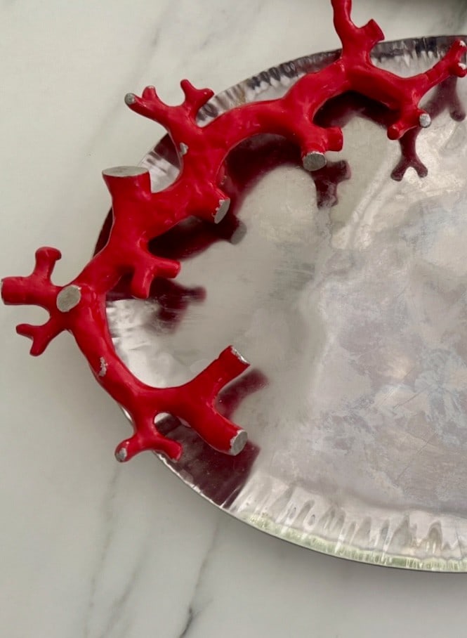 Small Michael Aram Coral Collection Oval Platter - 7