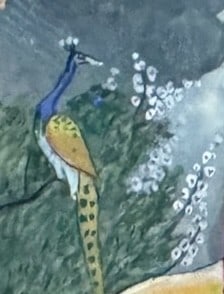 Antique Indian Miniature Painting of Radha and Krishna on Oval Panel - 5