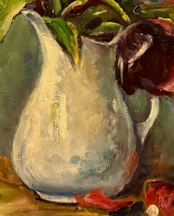 Arnold, Still Life with Tulips. Oil on canvas, signed. - 4