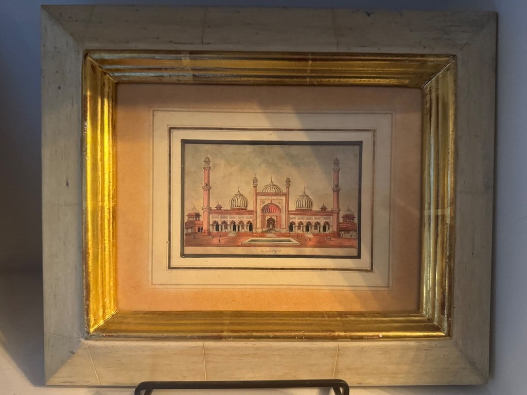 British Company School, Delhi School, c. 1836. View of the Jama Masjid, Delhi. Watercolor on pap... - 2