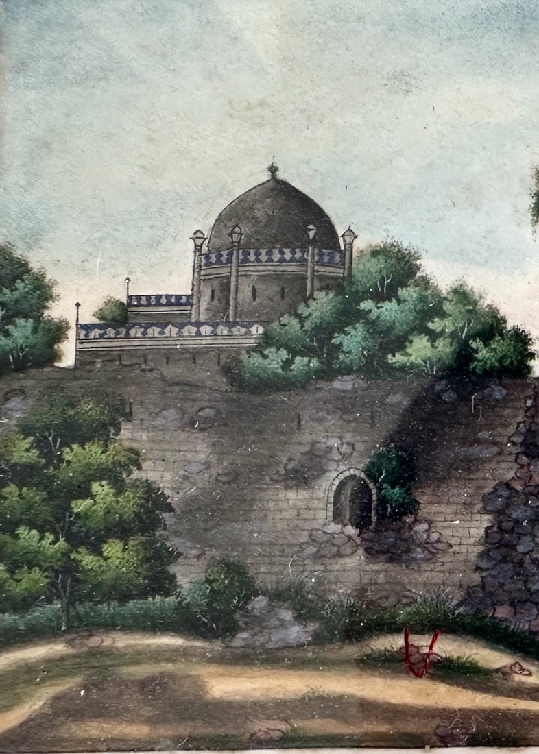 British Company School, Delhi School, c. 1836. View of a Mughal Gateway, Delhi. Watercolor on pa... - 4