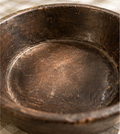 Large Salad Bowl Carved by Tribal Artisans in Northeast India - approximately 18 in. diameter - 3