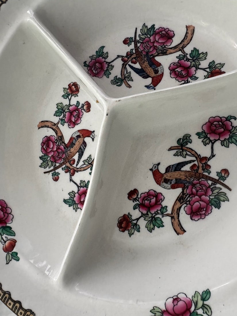 F. Winkle & Co. Wheildon Ware Semi-Porcelain Pheasant Divided Serving Dish - 2