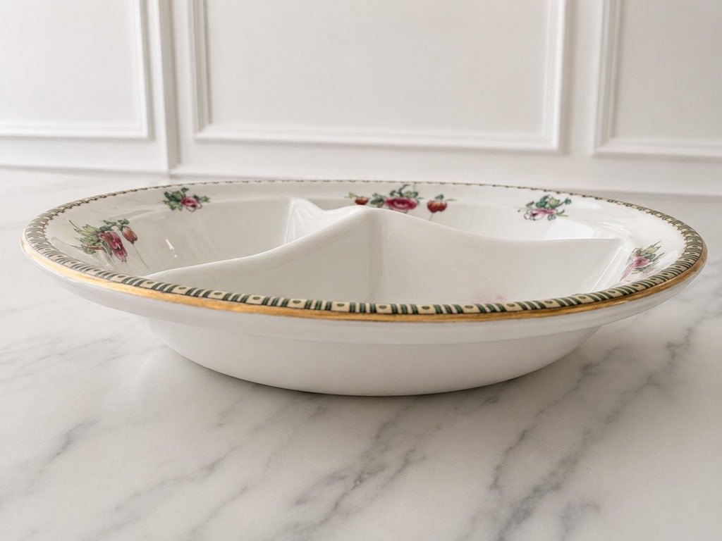 F. Winkle & Co. Wheildon Ware Semi-Porcelain Pheasant Divided Serving Dish - 7