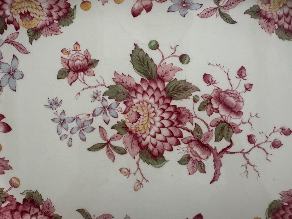 Copeland Spode England "Spode's Aster" Floral Platter - 3