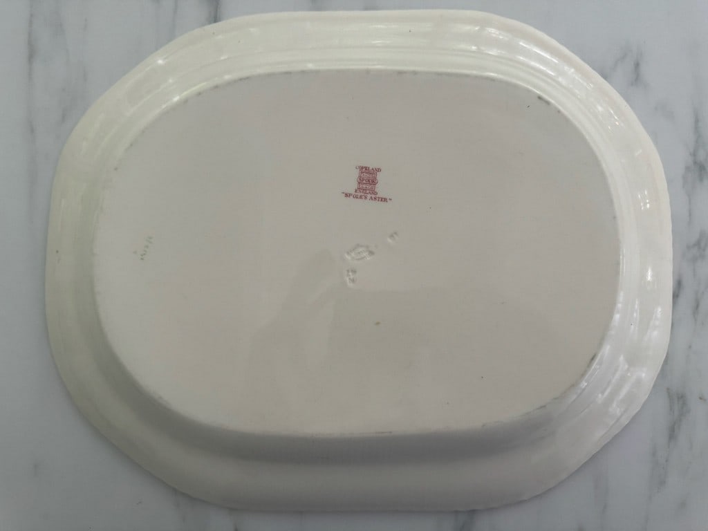 Copeland Spode England "Spode's Aster" Floral Platter - 5