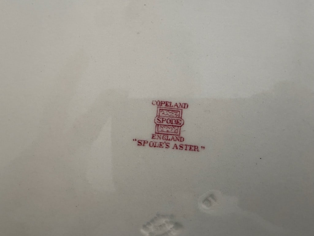 Copeland Spode England "Spode's Aster" Floral Platter - 6