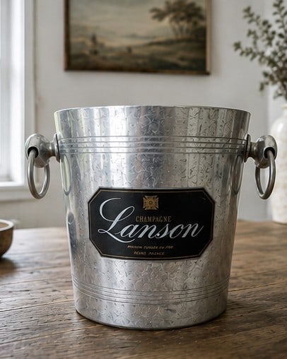 Vintage Lanson Champagne Ice Bucket - 6
