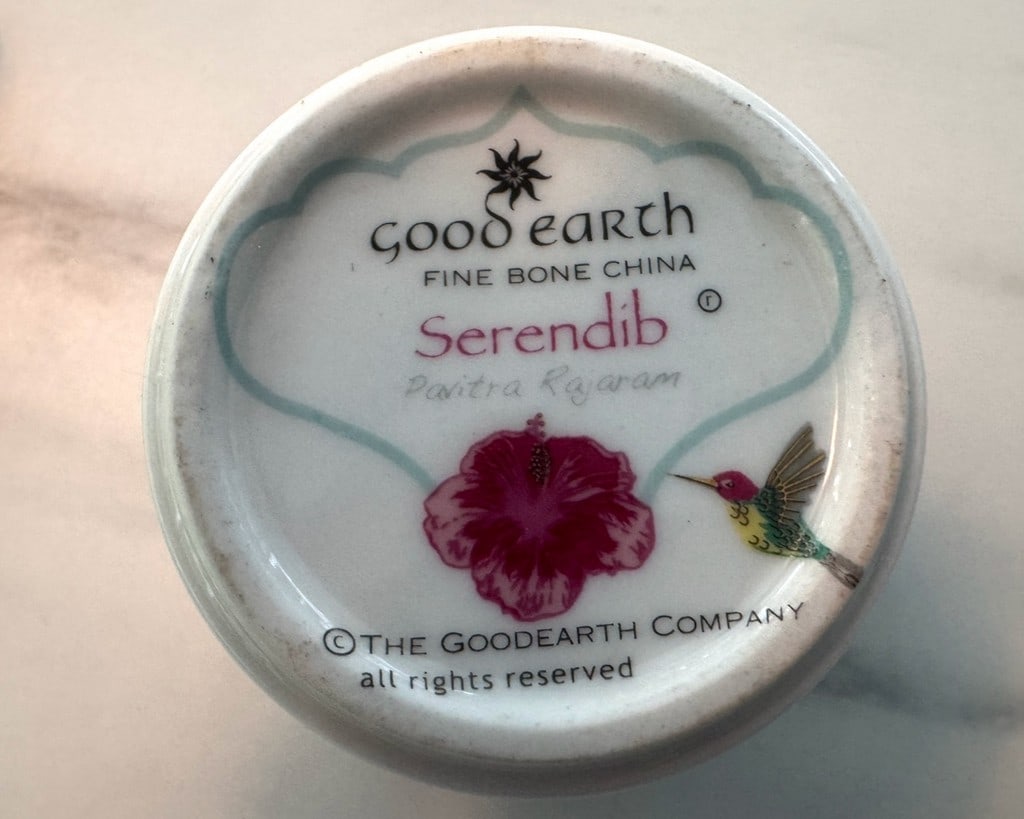 Set of Four Good Earth Serendib Fine Bone China With 24 Carat Gold - 10