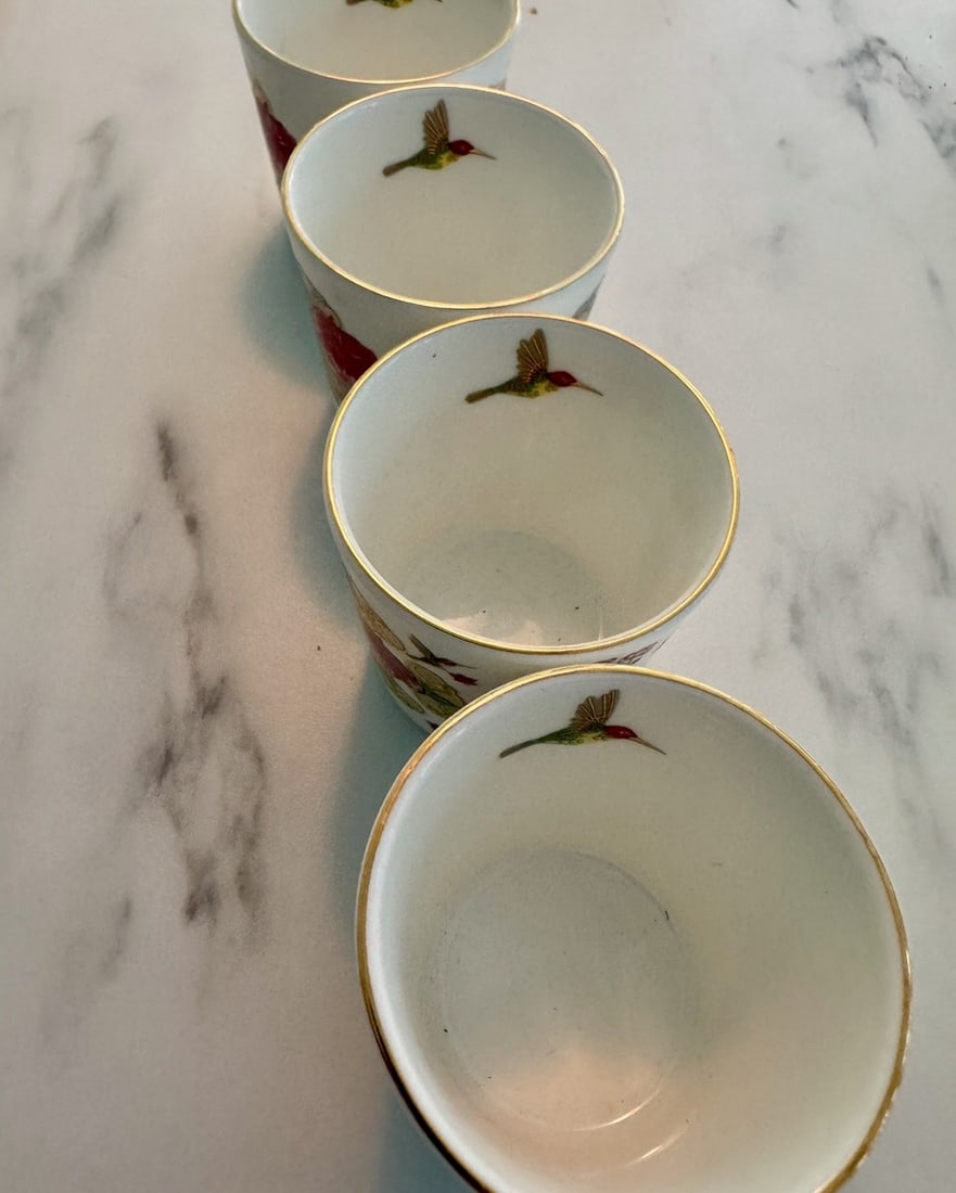 Set of Four Good Earth Serendib Fine Bone China With 24 Carat Gold - 6